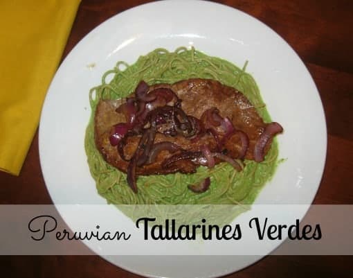 tallarin verde con bistec