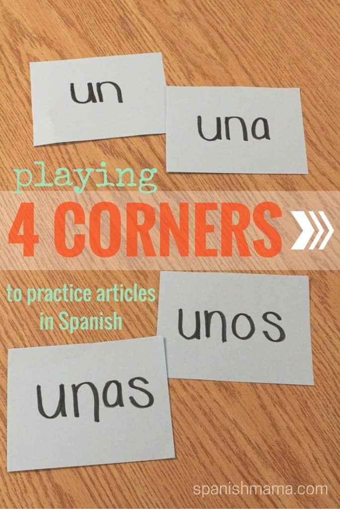 4 corners to practice spanish