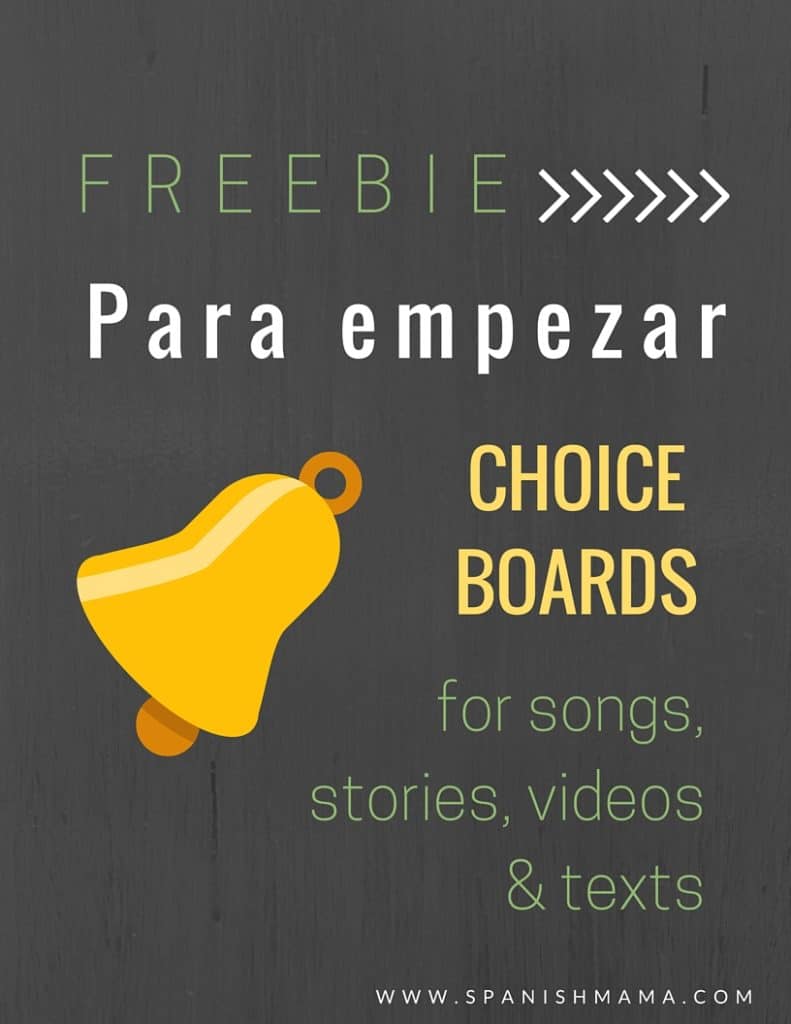 Para empezar choice boards