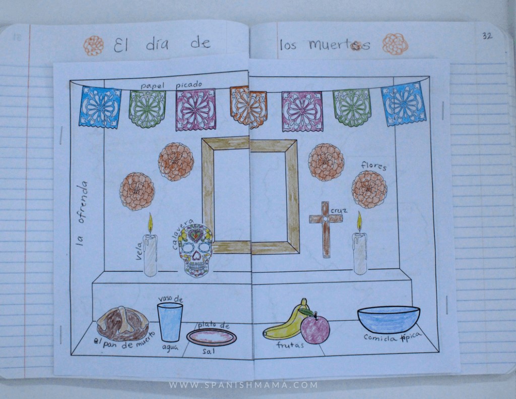 day of the dead interactive notebook activities