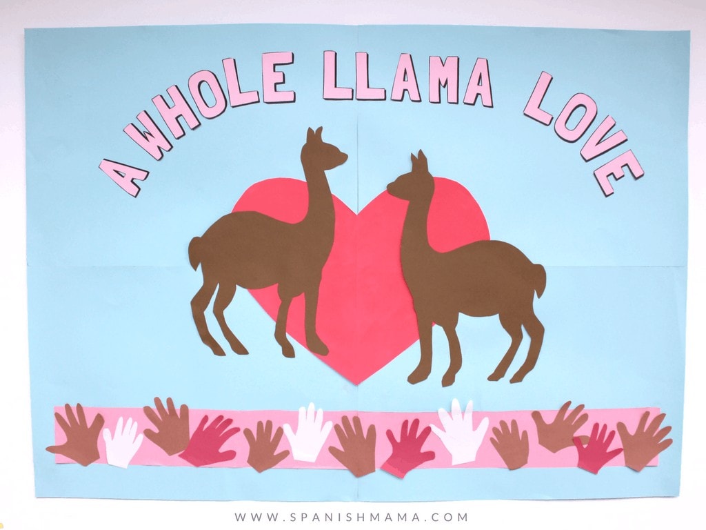 a whole llama love bulletin board