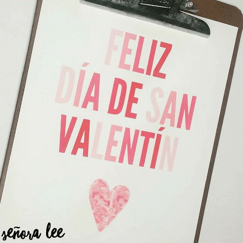 valentine's decor in Spanish 