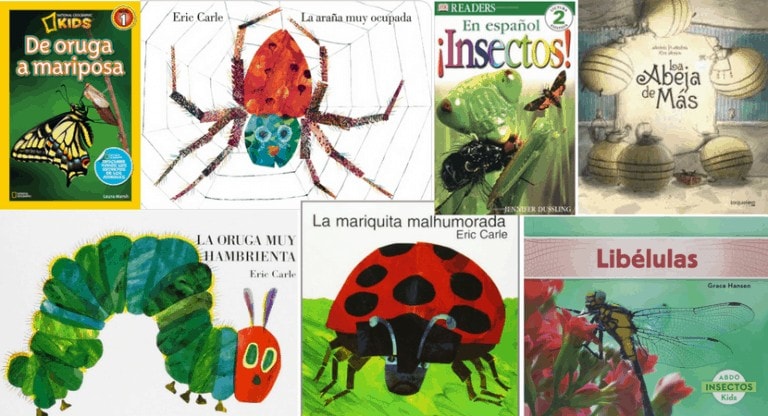 Spanish Bug Books for Toddlers and Kids