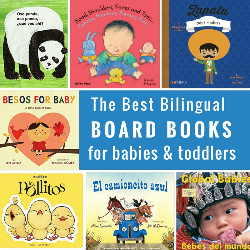 5 Baby Talk Bilingual Board Books for Toddlers 