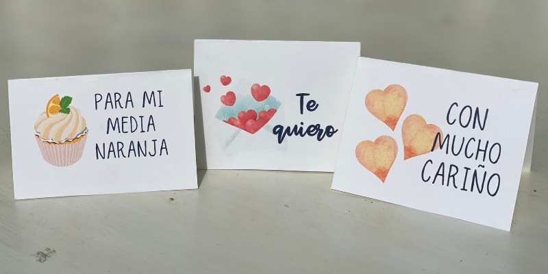 San Valentin Chocolates - Spanish Card