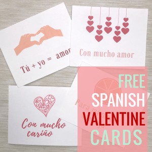 Valentine Cards in Spanish