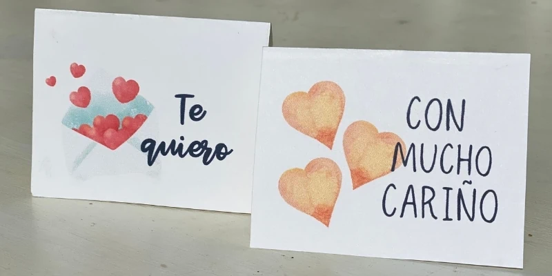 San Valentin Chocolates - Spanish Card