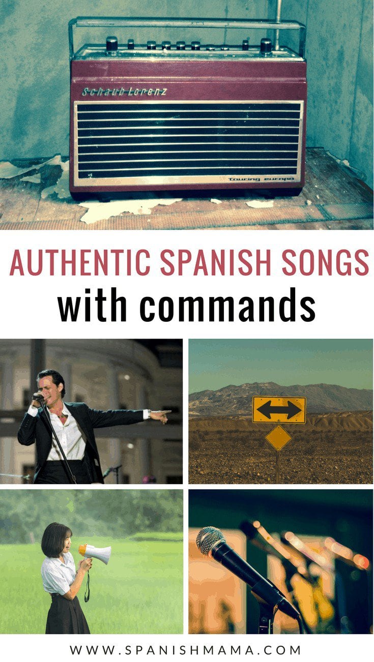 Spanish song with commands