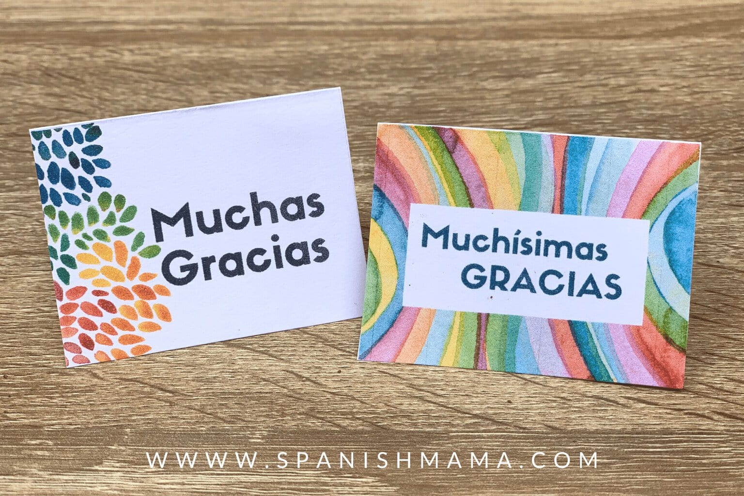 Free Printable Thank You Cards in Spanish | Spanish Mama