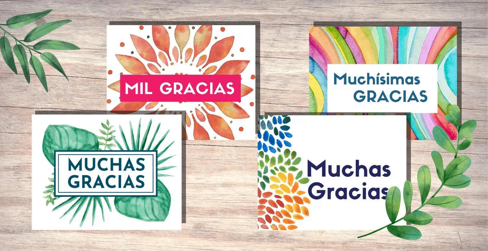 Free Printable Thank You Cards in Spanish
