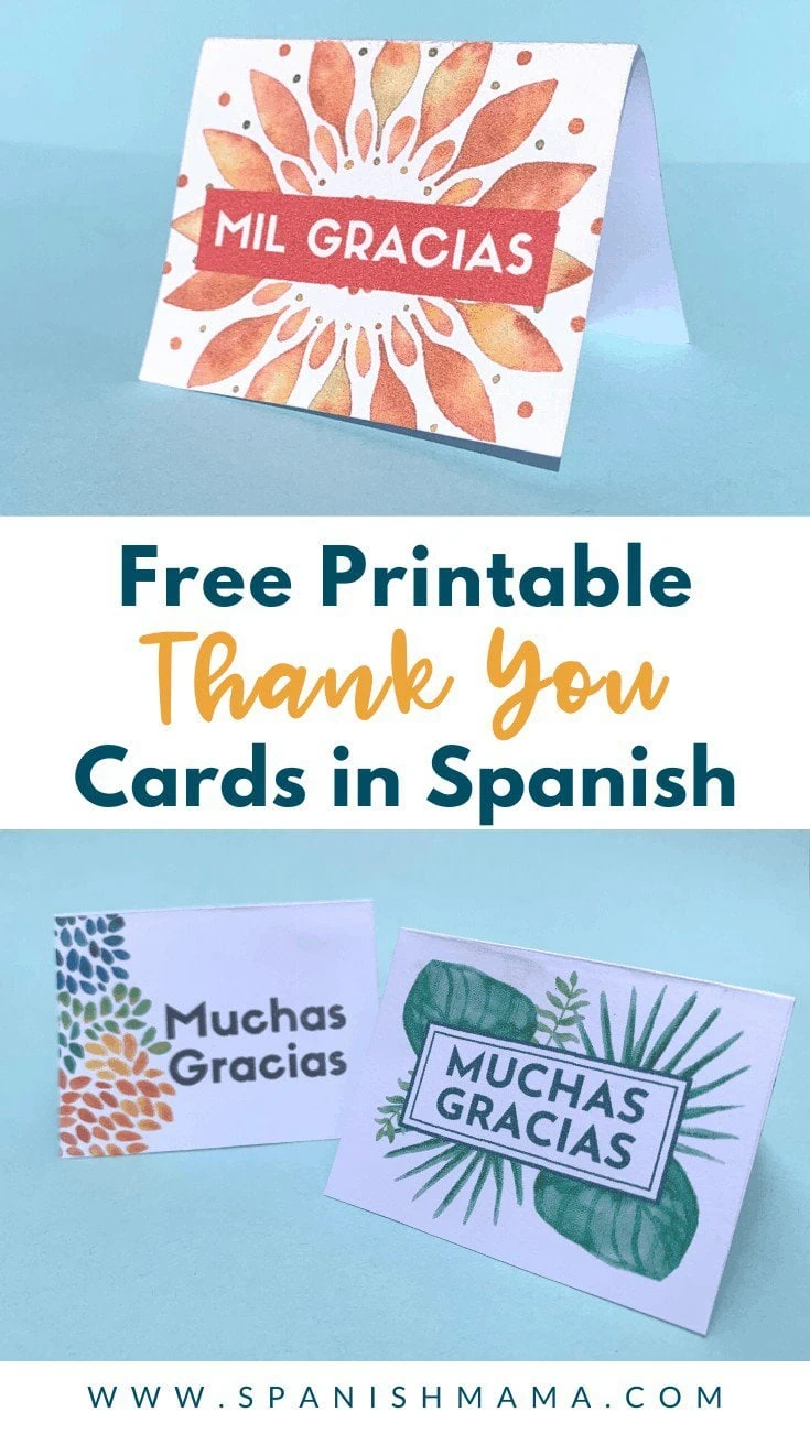 thank you cards in spanish
