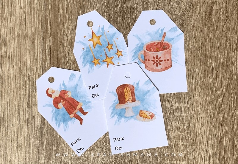 bilingual gift tags