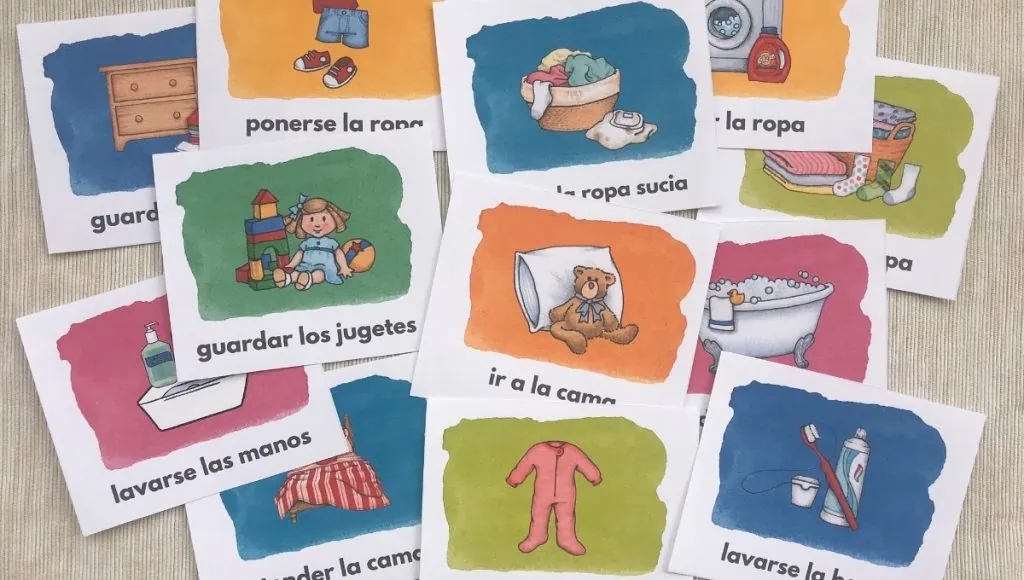 spanish chores cards
