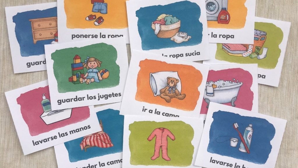 Spanish Chores And Printable Cards For Kids Spanish Mama