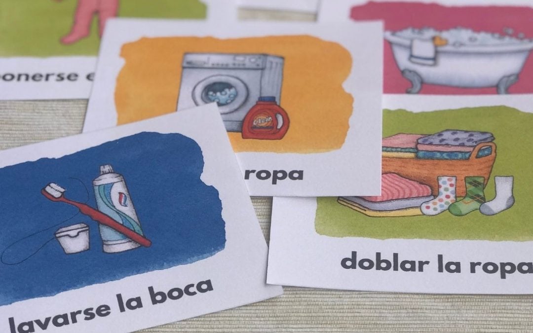 Spanish Chores and Printable Cards for kids