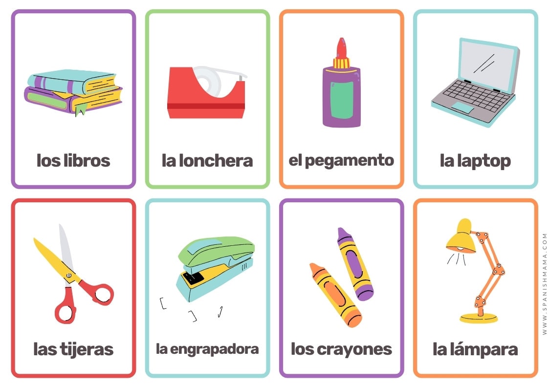 Printable Spanish Flashcards Free Printable Templates