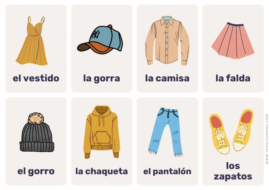 Free Printable Spanish Flashcards For Kids (and posters!) Spanish Mama