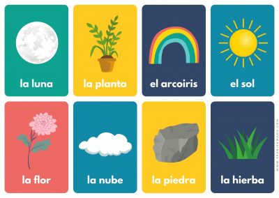 Spanish Nature Words and Book to Celebrate Earth Day