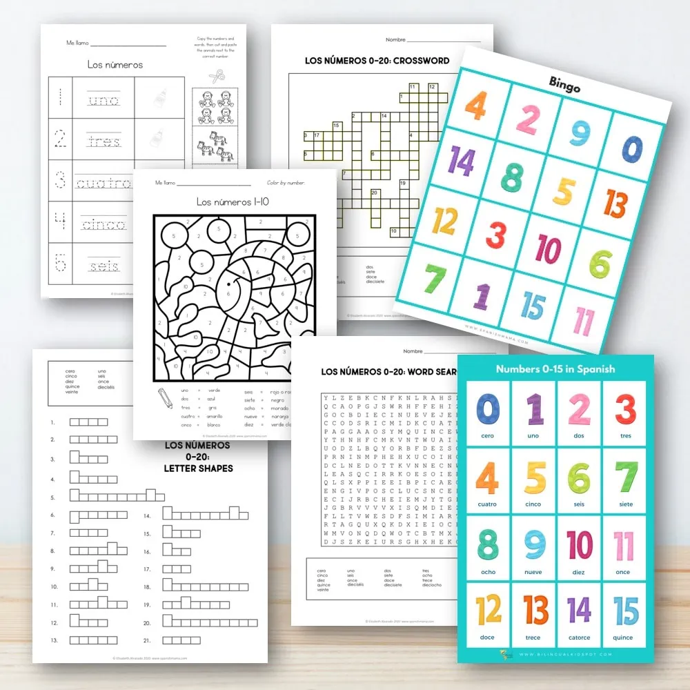 Numbers In Spanish Worksheets And How To Count 1 1000