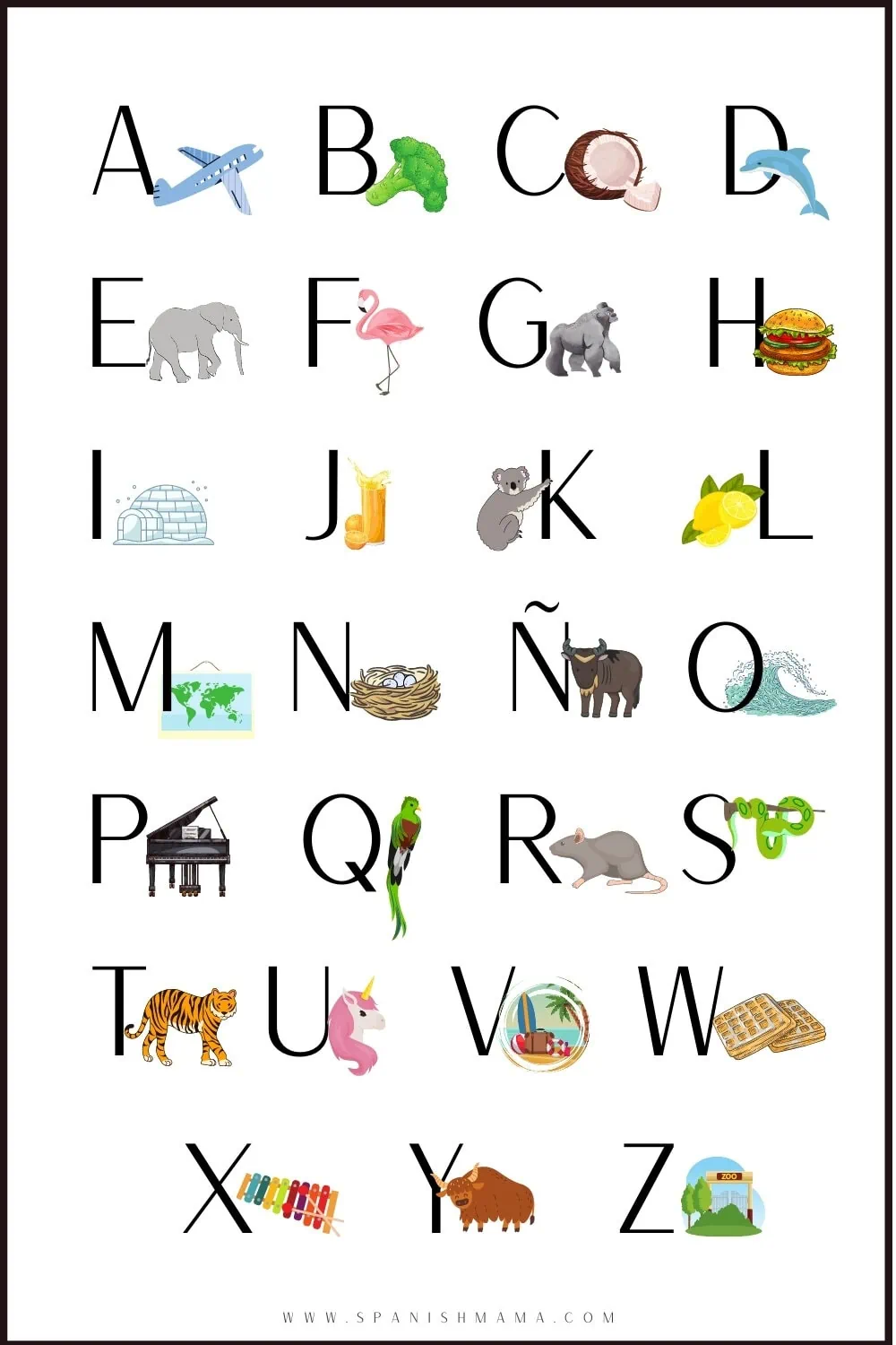 spanish-alphabet-list