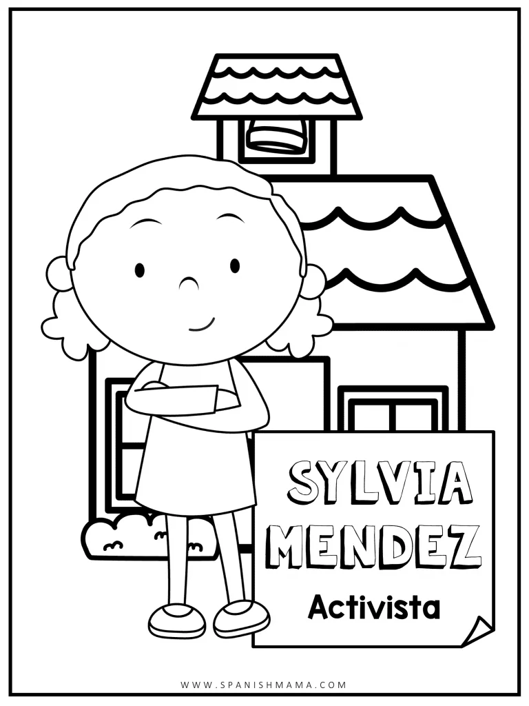 Sylvia Mendez Coloring Page