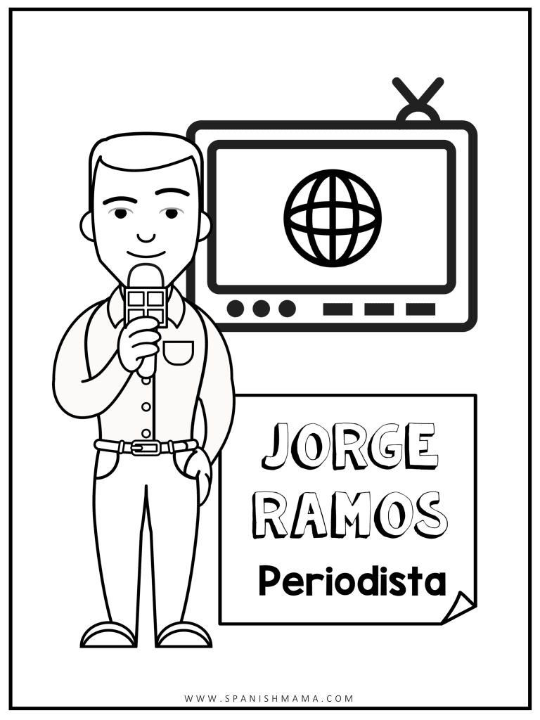 Jorge Ramos Coloring Page