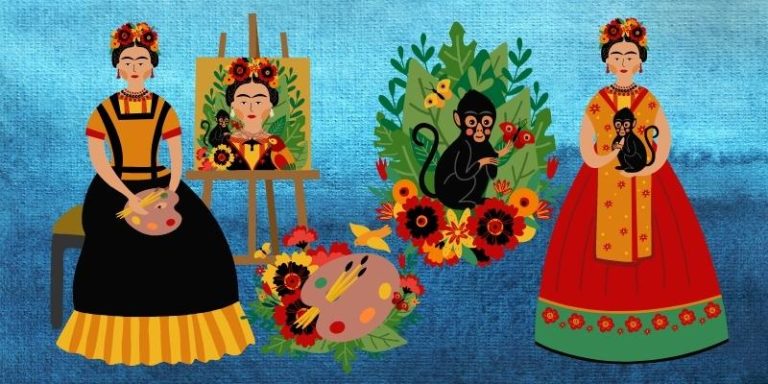 Frida Kahlo art for kids