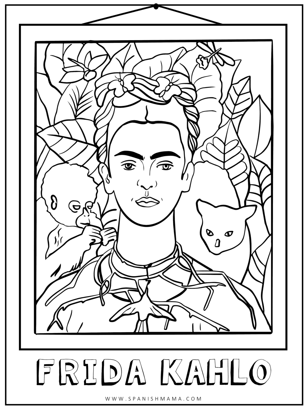 Frida Kahlo Art for Kid Projects, Printables, and Biographies