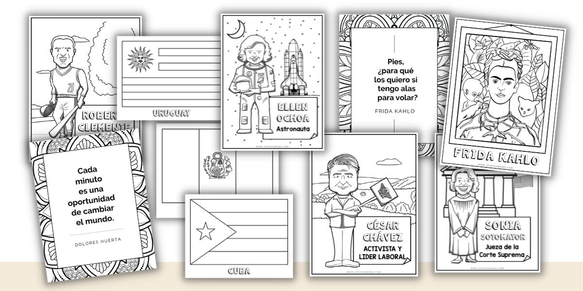 Free Hispanic Heritage Month Coloring Pages